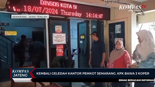 Kembali Geledah Kantor Pemkot Semarang, KPK Bawa 3 Koper