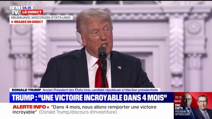 "Un souvenir traumatisant": Donald Trump évoque la tentative d'assassinat dont il a été la cible en Pennsylvanie