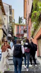 [4K] The most famous _ beautiful alley in Bellagio_ Lake Como_ Italy(2K_60FPS)