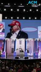 Donald Trump recounts assassination attempt at major RNC speech