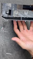 Outils découpe rails bardage