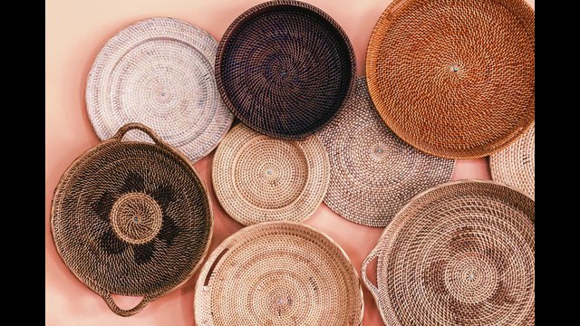 rattan wall décor | rattan wall hanging | rattan wall panels | rattan vine wall art