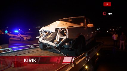 Kırıkkale'de otomobil ile üç tekerlekli motosiklet çarpıştı