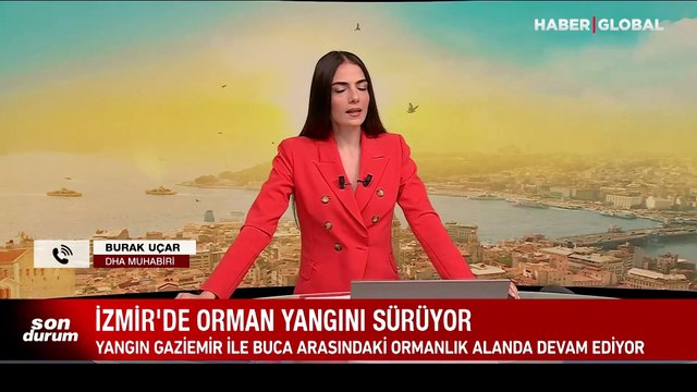 İzmir'de orman yangını: Yerleşim yerlerine sıçradı, evler tahliye edildi