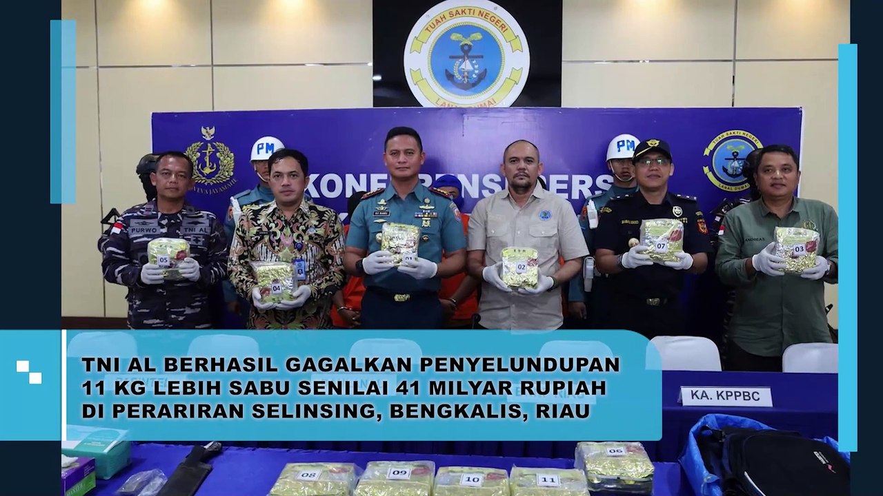 TNI AL Berhasil Gagalkan Penyelundupan 11 kg Sabu