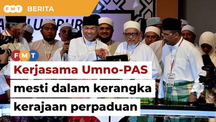 Kerjasama Umno-PAS mesti dalam kerangka kerajaan perpaduan, kata Khairuddin