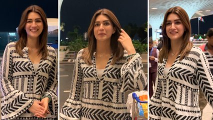 Stunning Kriti Sanon Shines Bright At Airport Departure