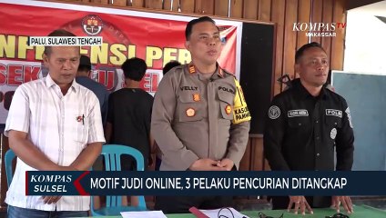 Motif Judi Online, 3 Pelaku Pencurian Ditangkap