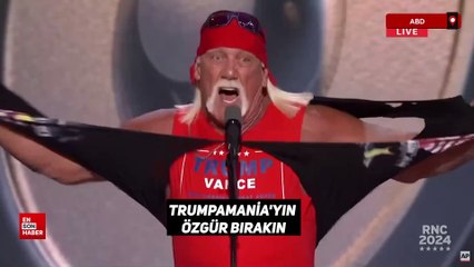 Hulk Hogan, Cumhuriyetçilerin kongresinde Donald Trump destekçilerini coşturdu