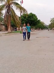 Cute baby girl and baba boy