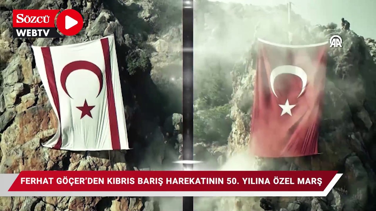 MSB, şarkıcı Ferhat Göçer'in Kıbrıs Barış Harekatı'nın 50. yılına özel bestelediği marşı paylaştı