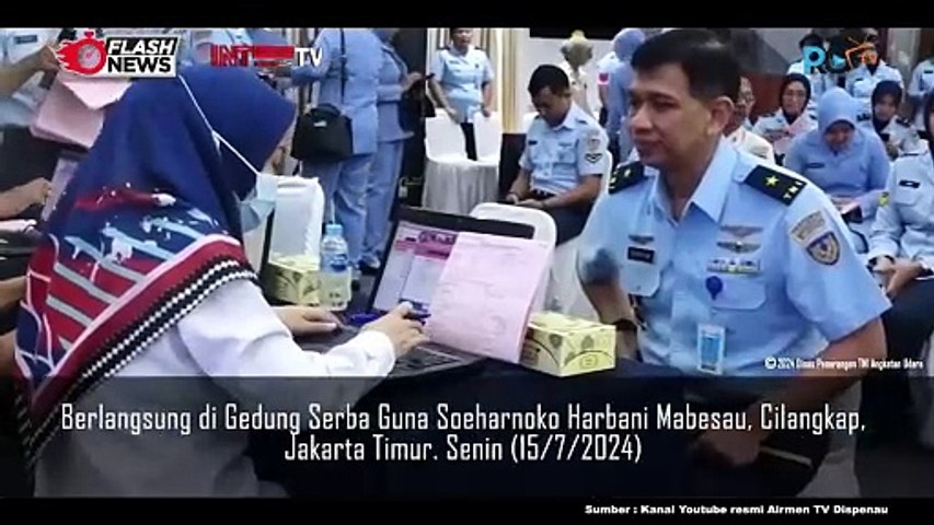 Jelang Peringatan Ke-77 Hari Bakti TNI AU dan HUT ke-61 WARA, Mabesau Gelar Donor Darah