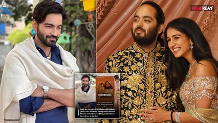 Pakistani Actor Arsalan Naseer ने Ambani Wedding का उड़ाया मजाक,  Netizens ने  धो डाला | FilmiBeat