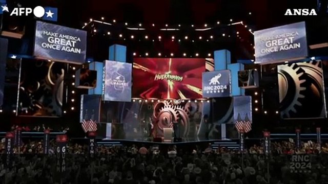 La leggenda del wrestling Hulk Hogan: Trump e' un vero eroe americano