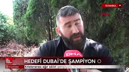 Kick boksçu Muhammed Dursun’un hedefi Dubai’de şampiyon olmak