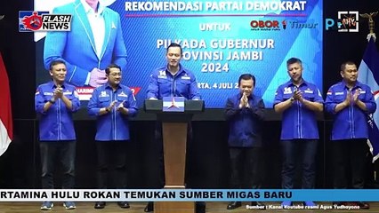 AHY SERAHKAN REKOMENDASI PARTAI DEMOKRAT UNTUK PILGUB JAMBI