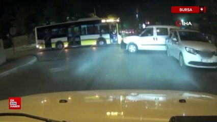 Bursa'da sosyal medyada canlı yayın yaparken kaza yaptılar