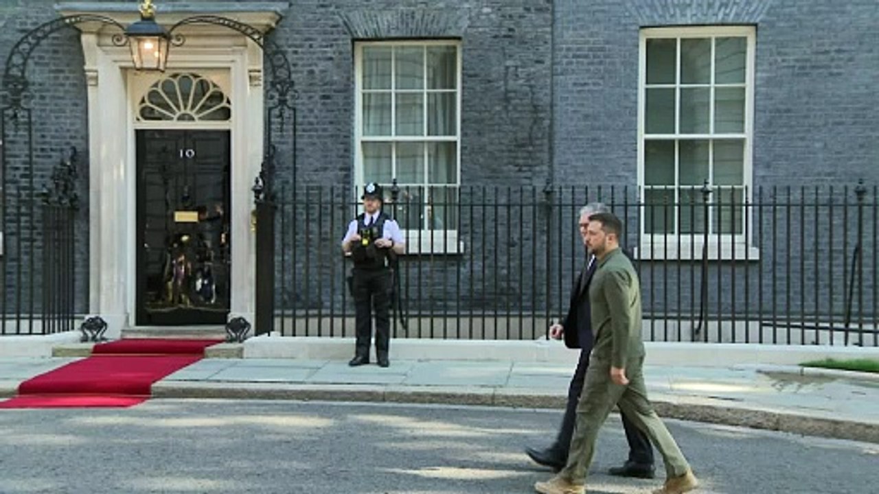 Zelensky meets Sir Keir Starmer during UK visit