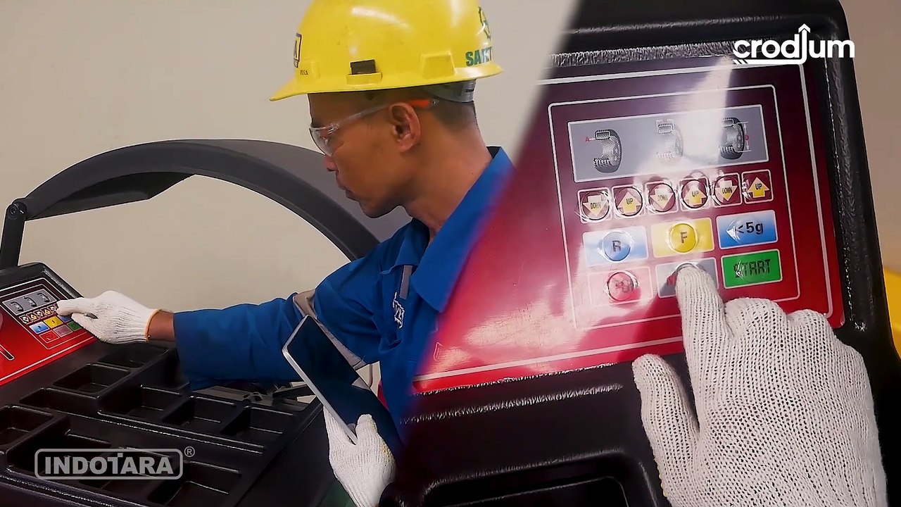 DELIVERY UNIT CRODIUM WHEEL BALANCER TRUCK TIPE WBL-658A-T UNTUK PT. GAJAH TUNGGAL TBK