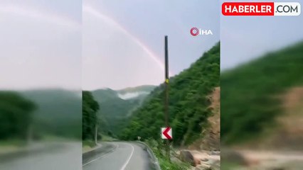 Çayeli'nde heyelan anı kameraya böyle yansıdı