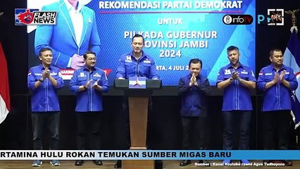 AHY SERAHKAN REKOMENDASI PARTAI DEMOKRAT UNTUK PILGUB JAMBI