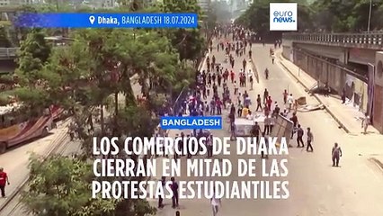 Protestas estudiantiles paralizan la capital de Bangladesh
