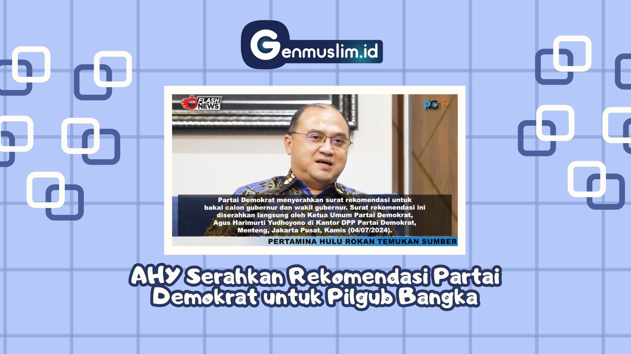 AHY Serahkan Rekomendasi Partai Demokrat untuk PILGUB Bangka Belitung