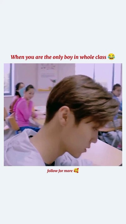 When you are the only boy in whole class 