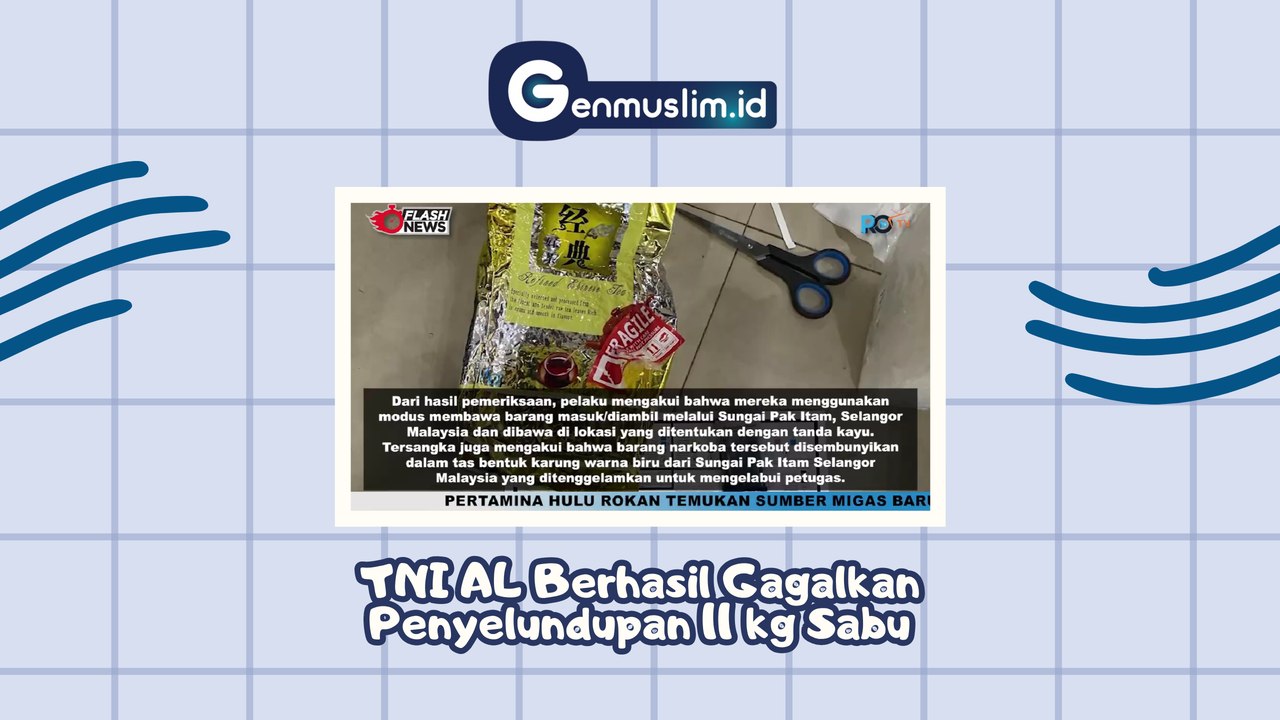 TNI AL Berhasil Gagalkan Penyelundupan 11 Kg Sabu Senilai Rp 41 Miliyar di Perairan Selinsing Bengkalis, Riau