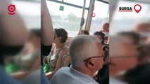 Bursa'da otobüste yer tartışması