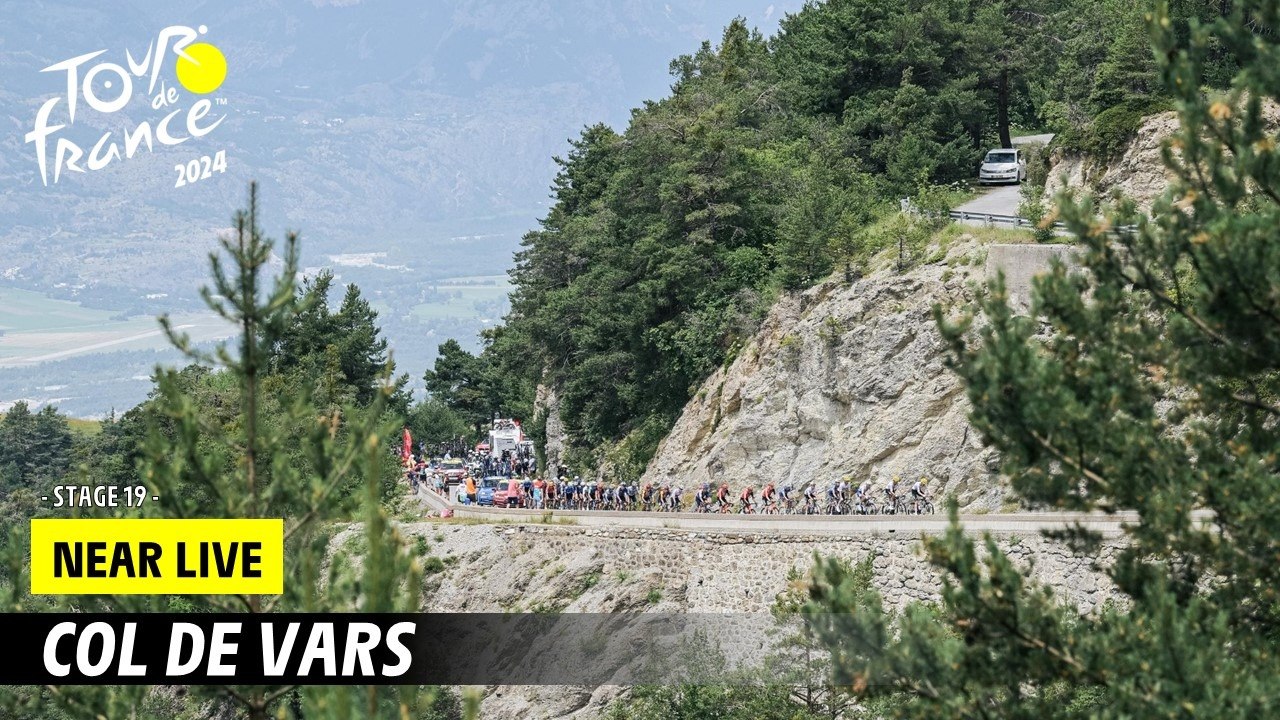 Carapaz at the top of Col de Vars - Stage 19 - Tour de France 2024