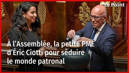 À l’Assemblée, la petite PME d’Éric Ciotti pour séduire le monde patronal