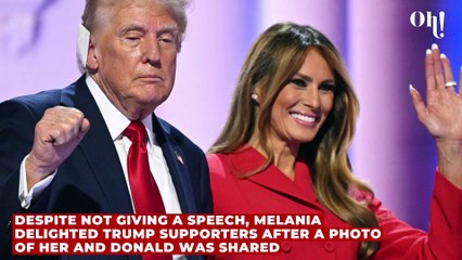 Donald and Melania Trump share rare PDA moment as the latter makes first campaign appearance