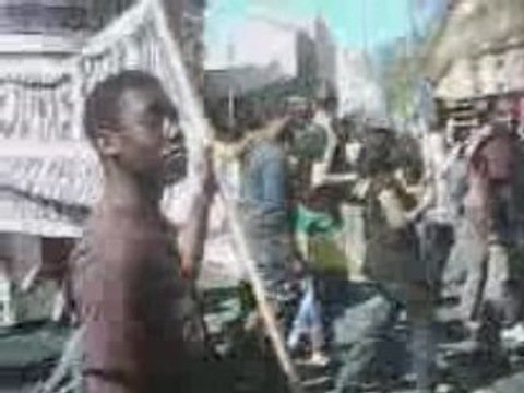 Manif Etudiants gabonais à Toulouse