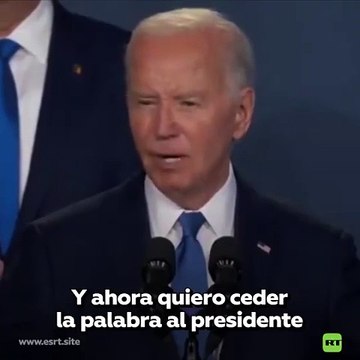 Biden se confunde y llama presidente Putin a Zelenski