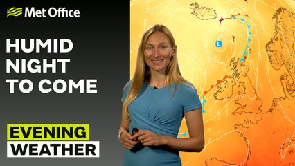 Met Office Evening Weather Forecast 19/07/24 – Rain pushing from the west