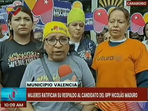 Carabobo | Féminas se movilizan en apoyo al candidato Nicolás Maduro en el mcpio. Valera