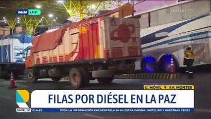 En La Paz y El Alto los transportistas duermen en sus vehículos para proveerse de diésel