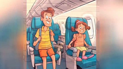 A brother and sister accidentally get on the wrong airplane | Kids Story Video in English | Bedtime Stories