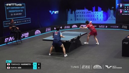 Harimoto vs Yukiya Uda - WTT Contender Tunis 2024