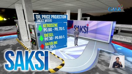 Bawas-presyo sa diesel at kerosene, at taas-presyo naman sa gasolina | Saksi