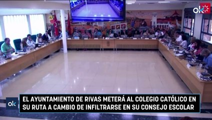 El Ayuntamiento de Rivas meterá al colegio católico en su ruta a cambio de infiltrarse en su consejo escolar