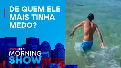 Homem pula no mar para evitar entregar senha do celular à namorada e agentes da Flórida 🌊