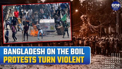 Bangladesh Protest: Protesters Set State TV HQ On Fire, Internet Shut; Over 32 Dead|Oneindia