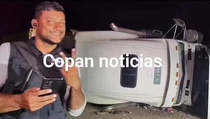 Graban accidente vial en Copán, Honduras