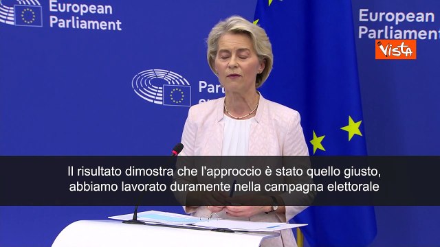 Von der Leyen rieletta: Meloni? Risultato voto mostra che nostro ? approccio giusto