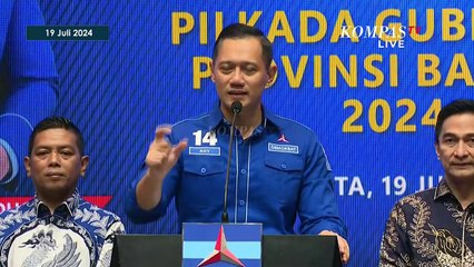 [FULL] AHY Serahkan Rekomendasi Demokrat pada 4 Paslon Maju Pilgub 2024