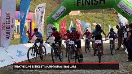 Türkiye Dağ Bisikleti Şampiyonası Erzurum'da start aldı
