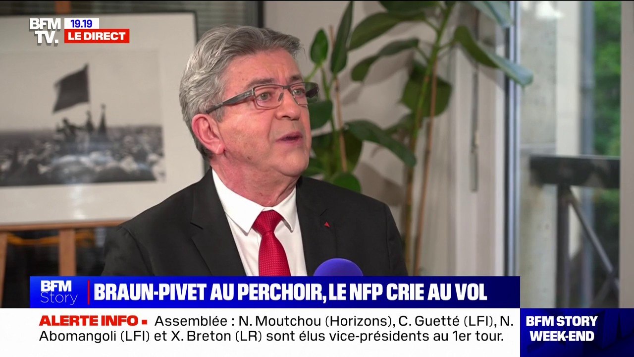 Jean-Luc Mélenchon: "Le président de la République avait dit qu'il fallait un changement des pratiques et des dirigeants, ni les pratiques ni les dirigeants n'ont changés"