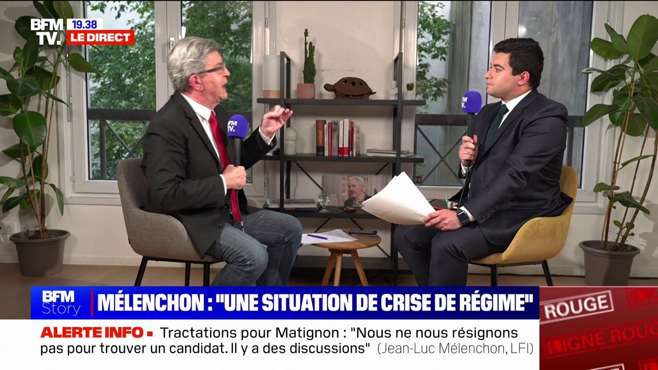 Jean-Luc Mélenchon: "Si le président de la République rend impossible le fonctionnement des règles, alors oui, il devra s'en aller"